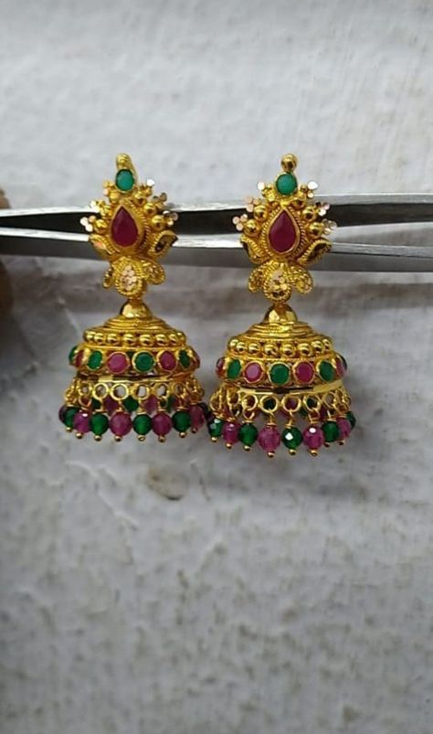 Kamalu Buttalu, 3 Grams Gold Earrings Indian, Gold Buttalu, Gold Jhumkas, Plain Gold Bangles, Indian Gold Jewellery Design, Gold Jewelry Prom, Diwali Cards, Small Earrings Gold