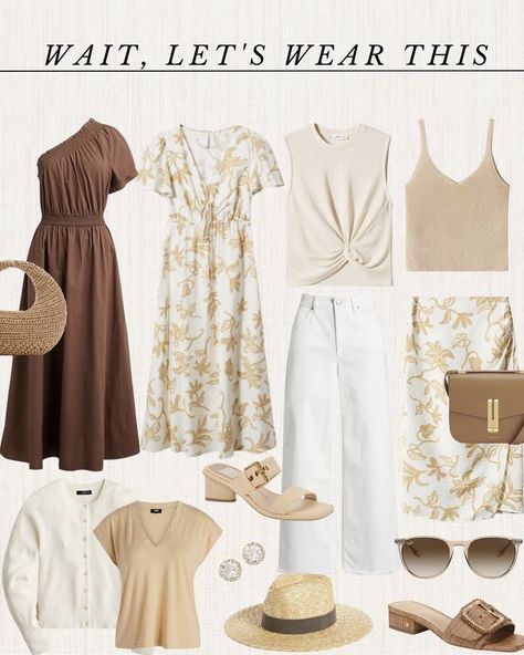 Travel Capsule Wardrobe Summer, Coastal Fashion, Vacation Outfits Women, Fashion Capsule Wardrobe, Travel Capsule, Fashion Templates, Travel Capsule Wardrobe, Spring Capsule Wardrobe, Summer Capsule Wardrobe