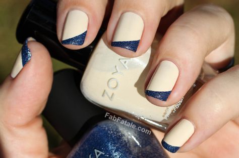 Shades Of Fall Giveaway – Nude And Navy | Fab Fatale Navy Nail Art, Amy Wilson, Navy Nails, Zoya Nail, Zoya Nail Polish, Blue Nail Designs, Super Nails, Trendy Nail Design, I Love Nails