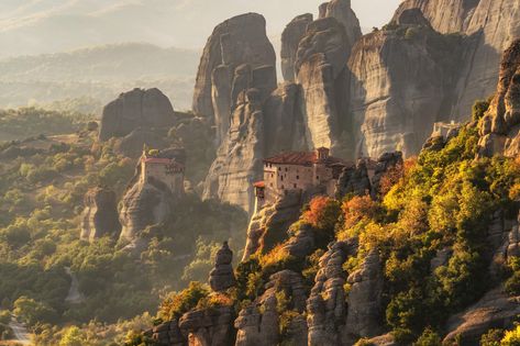 #architecture #forest #trees #nature #mountains #Meteora #Greece #1080P #wallpaper #hdwallpaper #desktop Greece Mountains, Greece Wallpaper, Greek Mountains, Meteora Greece, Greece Photography, Hiking Photography, Vacation Photography, Greece Travel Guide, Nature Mountains