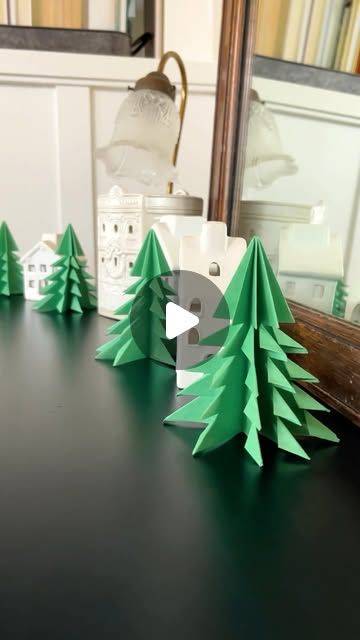 Jeff and Lauren on Instagram: "How to Make a Paper Christmas Tree! 🎄
You have to try this stunning paper folding craft this holiday season! #Christmas #holiday #crafting #origami #christmastree #handmade" Things For Babies, Paper Folding Crafts, Clothes Decoration, Artsy Ideas, Paper Christmas Tree, Paper Christmas, Paper Folding, Xmas Decorations, Crafty Stuff