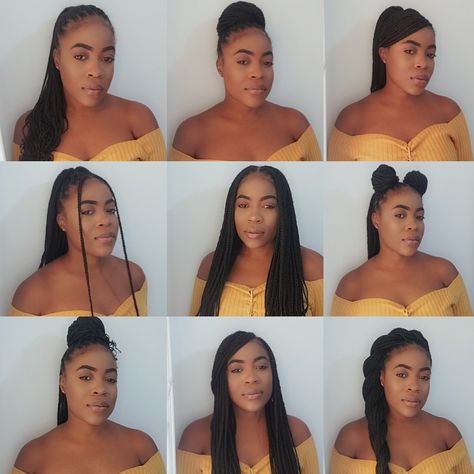 Hat With Knotless Braids, Different Ways To Wear Braids, Ways To Wear Your Knotless Braids, Styles To Wear Knotless Braids, How To Wear Knotless Braids, How To Style Old Box Braids, Box Braid Styles Ways To Wear, Different Ways To Style Knotless Braids, Ways To Style Knotless Box Braids