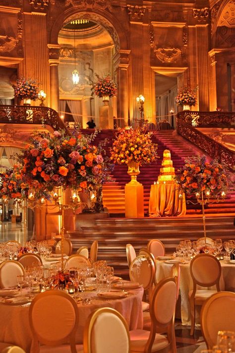 Ballroom Aesthetic, Sf City Hall Wedding, Beauty And Beast Wedding, Manhattan Wedding, Luxury Wedding Decor, Royal Aesthetic, City Hall Wedding, Wedding Hall, Venue Decor