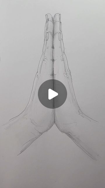 How To Draw A Hand Grabbing Something, How To Draw Praying Hands Step By Step, Christian Pencil Drawings, How To Draw Praying Hands, Hands Easy Drawing, Praying Hands Drawing, Pencil Drawings For Beginners, Draw Hands, Drawing Lesson