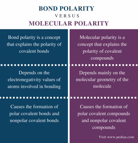 Difference Between Bond Polarity and Molecular Polarity Check more at https://in4arts.com/difference-between-bond-polarity-and-molecular-polarity.html Molecular Geometry, Chemistry Education, Covalent Bonding, Atom, Chemistry, Science, Google Search, Education