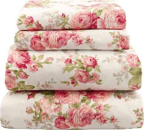 Shabby Chic Sheets, Shabby Chic Quilts, Flower Sheets, Rose Bedding, Chic Quilts, Ruffle Pillow, Flower Bedding, Chic Bedding, Shabby Chic Bedding