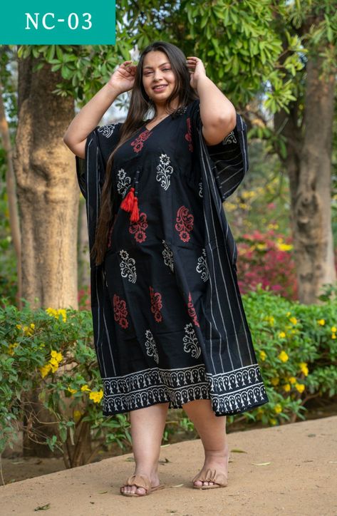 Bagru Hand Block printed Cotton LONG KAFTAN Authentic Print With Natural Colours. 100% Pure Cotton Size:-Free Size length 50"Inches Price 850 /- free shipping Dm for inquiry Black Caftan, Pure Cotton Suits, Maternity Long Dress, Long Kaftan, Cotton Kaftan, Resort Dresses, Natural Colours, Caftan Dress, Beach Wear Dresses