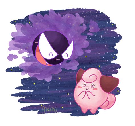 Pokémon love Gengar And Clefairy, Pokemon Halloween, Ghost Pokemon, Future Wallpaper, Ghost And Ghouls, Catch Em All, Pokemon Art, Studio Ghibli, Mood Pics