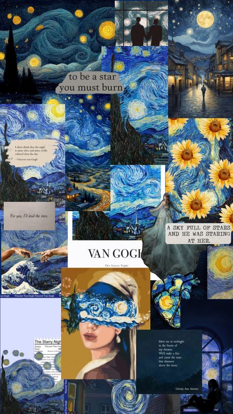 Van Gogh Wallpaper, Simplistic Wallpaper, Adopt Idea, Cute Home Screens, Arte Van Gogh, Cute App, Van Gogh Art, Cool Wallpapers Art, Home Poster