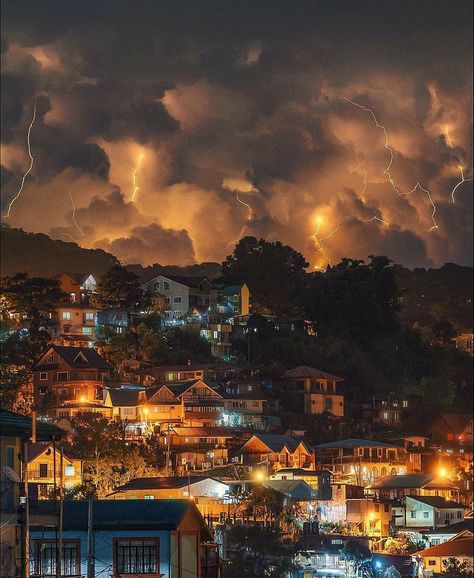 Adventurous Lens on Instagram: “Thunderstorm above Camp John Hay, Baguio, Benguet. 04/17/19 It was just an ordinary evening here in Camp 8, Baguio City watching Netflix &…” Camp John Hay Baguio, Philippines Aesthetic, Camp John Hay, Baguio Philippines, Philippines Cities, Baguio City, Baguio, Philippines Travel, Beautiful Places Nature