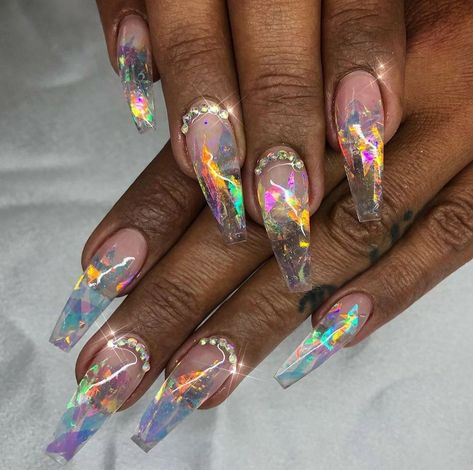 Coffin Shape Summer Nails, Medium Coffin Nail Ideas, New Years Nails Coffin, Coffin Nail Ideas, New Years Nails, Candy Paint, Coffin Shape, Dope Nail Designs, New Year's Nails