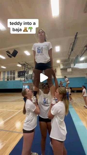 Cheerleading Fails, Cheer Formations, Easy Cheer Stunts, Cheer Stretches, Youth Cheerleading, Youth Cheer, Cheerleading Quotes, Cheer Routines, Allstar Cheerleading