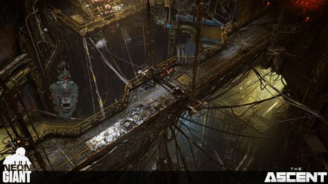 ArtStation - The Ascent: Waste Disposal, Rajmund Wegner Scifi Factory, Fantasy Builds, Apocalypse Landscape, Dark Heresy, Space Hulk, Scale Model Building, Cyberpunk Rpg, 40k Terrain, The Ascent