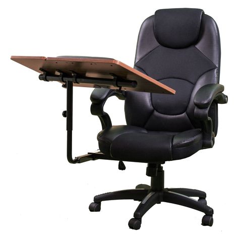 Space Saving Desk, Glass Desk Office, Ergonomic Desk Chair, Vinyl Chairs, Ergonomics Furniture, Best Office Chair, Office Chair Design, Adjustable Chairs, Computer Workstation