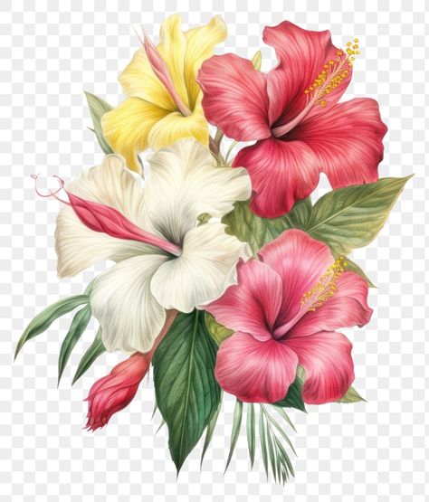 Tropical Flowers Illustration, Hibiscus Drawing, Leopard Artwork, Flowers Hibiscus, Wildflower Drawing, Flower Tattoo Drawings, Drawings Tutorials, Flower Sketch, Png Art