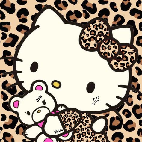 Hello Kitty Leopard Print, Hello Kitty Leopard, Leopard Print Background, Cheetah Print Wallpaper, Hello Kitty Wallpaper Hd, Pink Wallpaper Hello Kitty, Walpaper Hello Kitty, Hello Kitty Aesthetic, Hello Kitty Backgrounds