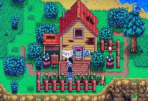 Hat Mouse Stardew Valley, Hat Mouse Stardew, Stardew Valley Hat Mouse, Stardew Farm, Stardew Farms, Stardew Valley Layout, Stardew Valley Tips, Stardew Valley Farms, Valley Game