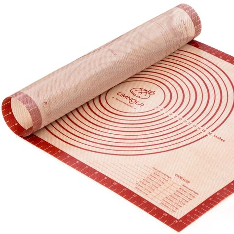 PRICES MAY VARY. Double Thickness and Extra Large: Our silicone baking mat is twice as thick as other dough rolling mats in the market. It remains stable on the table and will not slip while using. The ultra-large size (28×20 inches) ensures that flour or fondant will not spill onto the table. Safe, soft, long-lasting, and wrinkle-resistant, this rolling matt for dough is built to serve you for years to come; it’s an essential accessory in any kitchen. baking mats silicone for rolling out dough. Temperature Conversion Chart, Making Sweets, Chef Tools, Bread Pizza, Silicone Mat, Pie Dough, Silicone Baking Mat, Baking Mat, Silicone Baking