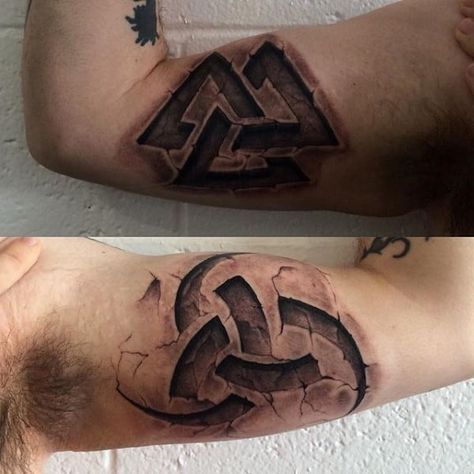 80 Stone Tattoo Designs For Men - Carved Rock Ink Ideas Viking Band Tattoo, Carved Tattoo, Tattoo Irish, Alex Tattoo, Norse Tattoos, Bicep Tattoo Men, Stone Tattoo, Inner Bicep Tattoo, Rock Tattoo