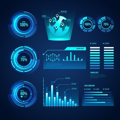 Futuristic Infographic, Technology Design Graphic, Teknologi Futuristik, Mẫu Power Point, Big Data Visualization, Future Technology Concept, Infographic Business, Teknologi Gadget, Desain Ui