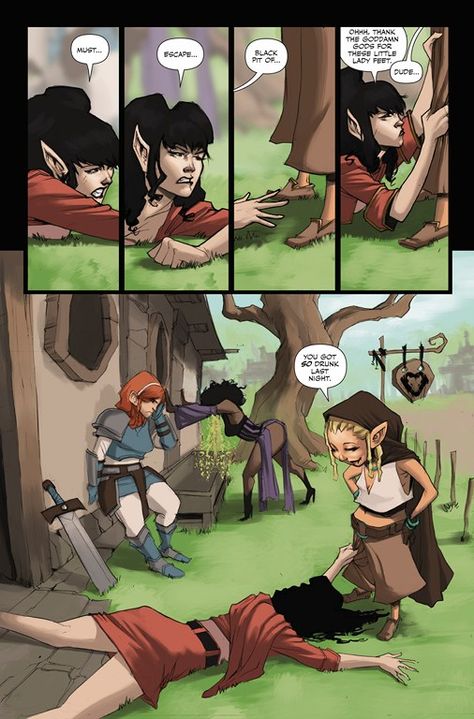 Rat Queens, D D Funny, Comic Pages, Indie Comics, Indie Comic, Pathfinder Rpg, Fairy Tail Manga, Bd Comics, Bodo