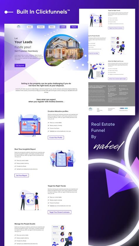 Real Estate Funnel Design| Sale Funnel Sales Funnel Website Design, Real Estate Funnel Design, Click Funnels Design, Sales Funnel Design Landing Pages, Sale Funnel, Course Funnel, Sales Funnel Design, Pricing Table, Website Development Services