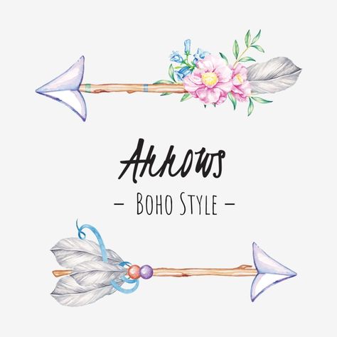 Arrows Png, Autumn Vector, Spring Vector, Woodland Animals Theme, Frame Watercolor, Boho Arrow, Feather Vector, Watercolor Vector, Boho Dreamcatcher