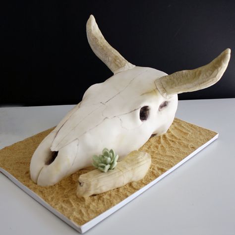 https://flic.kr/p/AiUGkT | Cow Skull Cake. ©Coco Paloma Desserts Cow Skull Cake, Skull Cake, Cake For Husband, Animal Skull, Cowboy Party, Workshop Ideas, Cow Skull, Grooms Cake, Animal Skulls