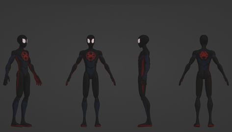 Golden Miles Morales -Spiderman fan art study, on ArtStation at https://www.artstation.com/artwork/LR98kK Turnaround Sheet, Spiderman Across The Spiderverse, Miles Morales Spiderman, Art Study, Model Sheet, Miles Morales, Character Modeling, Art Studies, The Movie