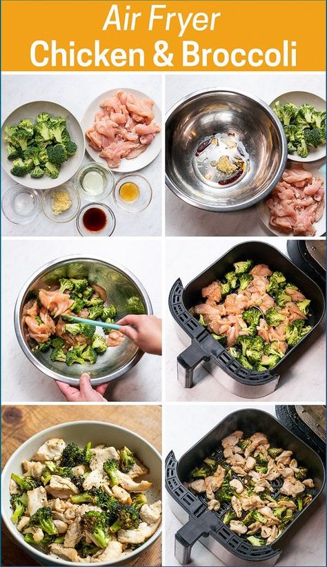 Stir Fry Keto, Broccoli Asian, Air Fryer Chicken Broccoli, Air Fryer Chicken And Broccoli, Stir Fry Recipes Healthy, Chicken Broccoli Stir Fry, Asian Stir Fry, Broccoli Stir Fry, Air Fry Recipes