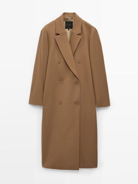 Massimo Dutti Coat, Camel Long Coat, Camel Coat Outfit Casual, Massimo Dutti Women, Wool Coat Women, Long Wool Coat, Camel Coat, Massimo Dutti, Long Coat