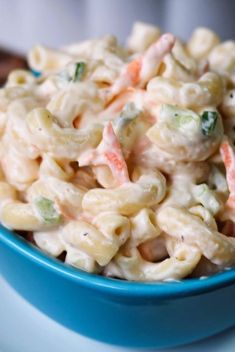 Creamy Macaroni Salad, Hawaiian Macaroni Salad, 12 Tomatoes Recipes, Macaroni Salad Recipe, Guy Fieri, Bon Appetite, Macaroni Salad, Meal Time, Pasta Dishes