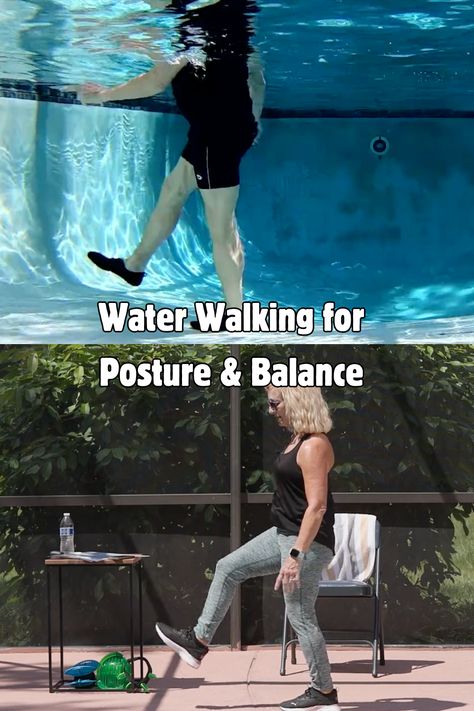 Walk your way to fitness in this 60-minute water exercise video. If you enjoy water walking, you will love the creative exercises and walking variations this video provides. It is important to change up your walking patterns for enhanced fitness results. Aqualogix upper & lower body drag resistance is used in some of the segments to add extra resistance, but it is optional. The water provides all the resistance you need. Water Workouts, Water Walking, Creative Exercises, Fitness Results, Exercise Video, Creativity Exercises, Water Exercises, Workout Results, Walking Exercise