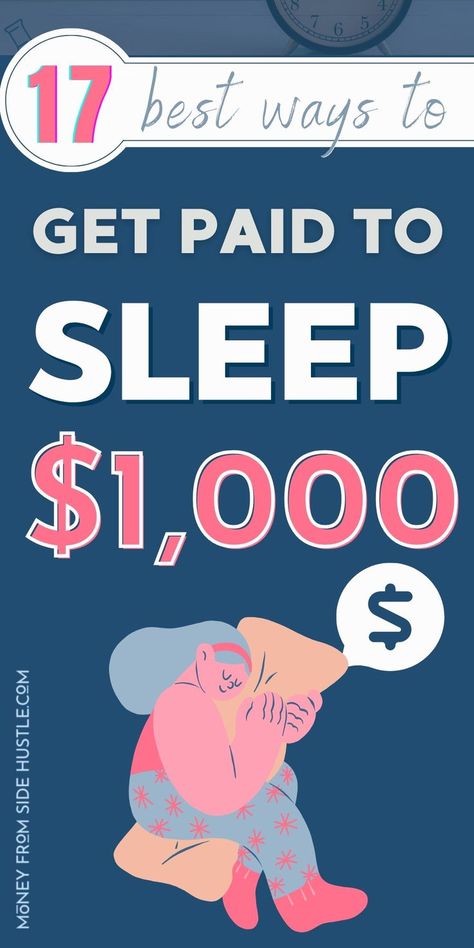 get paid to sleep Tips To Make Money, College Side Hustle, How To Make Easy Money, How To Earn Money Online, Free Money Now, Fast Money Online, Side Hustle Ideas At Home, Saving Methods, Make Easy Money Online