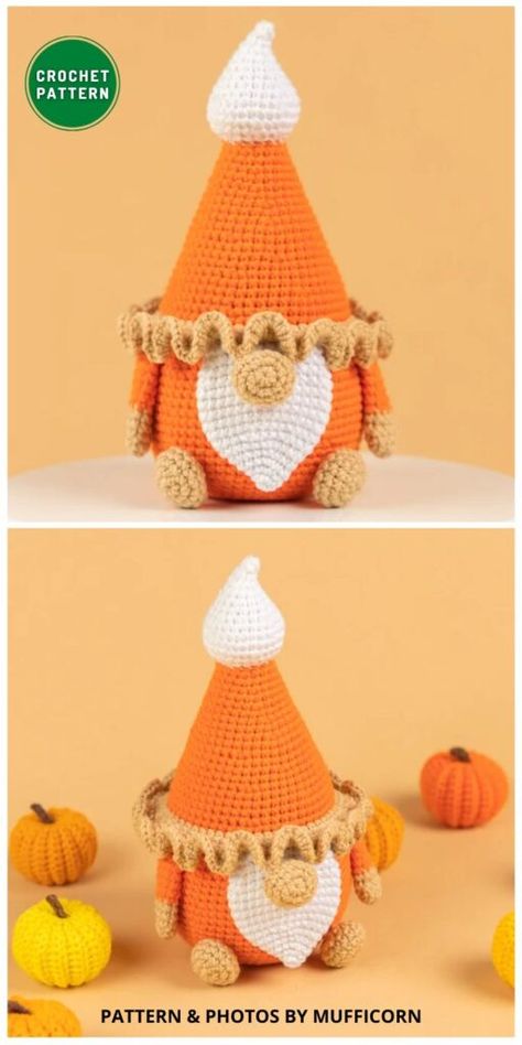 Thanksgiving Gnomes Crochet, Fall Crochet Gnome Pattern, Fall Crochet Gnome, Candy Corn Gnome Crochet, Pumpkin Gnome Crochet Pattern, Crochet Pumpkin Gnome, Crochet Nomes Free Pattern, Crochet Fall Gnomes Free Pattern, Amigurumi Gnomes Free Pattern