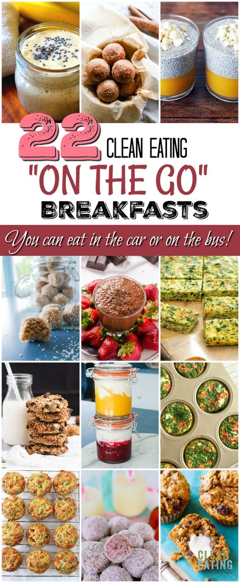 Simple Clean Breakfast Ideas, Teacher Recipes, Car Breakfast, Morning Recipes, Eating On The Go, Clean Eating Kids, Clean Breakfast, Skipping Breakfast, Eating Breakfast