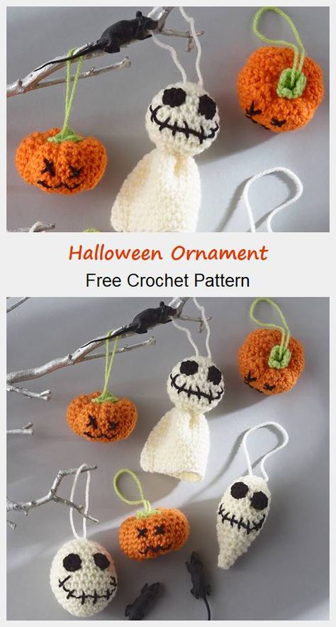 You can download Halloween Ornament Free Crochet Pattern for free #Halloween #Ornament Crochet Halloween Ornaments, Crochet Halloween, Halloween Crochet Patterns, Crochet Ornaments, Holiday Crochet, Halloween Trees, Halloween Ornaments, Easter Crochet, Halloween Crochet