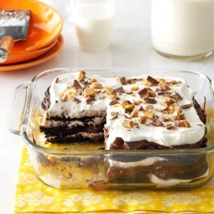 Icebox Desserts, Icebox Cake Recipes, Coconut Dessert, Chocolate Graham Crackers, Make Ahead Desserts, Brownie Desserts, Dessert Candles, Chocolate Toffee, Oreo Dessert