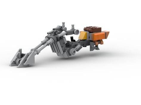 Lego Star Wars Speeder Moc, Lego Speeder Bike, Lego Tools, Lego Speeder, Lego Rebrickable, Star Wars Speeder, Lego Mandalorian, Lego Clones, Speeder Bike