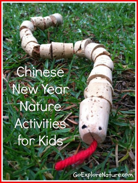 Chinese New Year nature activities for kids Nature Activities For Kids, Outdoor Science, Nature Camp, Chinese New Year Crafts For Kids, Chinese New Year Activities, Forest School Activities, Indoor Crafts, Chinese Crafts, Eyfs Activities