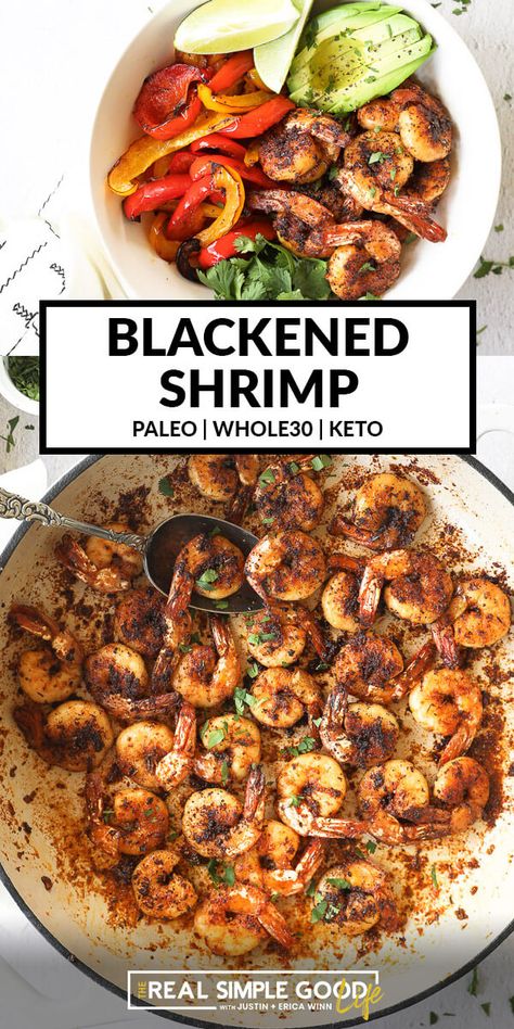 Shrimp On The Stove, Salads Bowls, Seasoned Shrimp, Easy Weeknight Dinners Healthy, Blackened Shrimp, Yummy Meals, Frozen Shrimp, Shrimp Seasoning, Ideal Protein