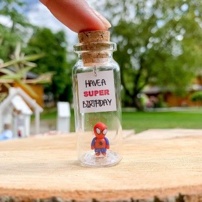 Boyfriend Happy Birthday, Present Best Friend, Marvel Gift, Spider Man Birthday, Tiny Bottles, Birthday Presents For Men, Superhero Gifts, Romantic Gifts For Him, Marvel Gifts