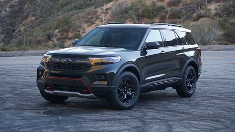 2022 Ford Explorer Timberline Review: One for the Kühl Kids - CNET Ford Explorer Timberline, 2022 Ford Explorer, Small Pickups, Small Travel Trailers, Ford Mustang Convertible, Small Suv, Mustang Convertible, Mid Size Suv, Compact Cars