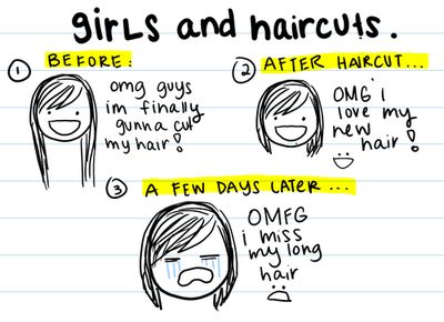 girls and haircuts Women Logic, Girl Haircut, Images And Words, Funny Girl, Story Of My Life, Laughter Is The Best Medicine, Makes Me Laugh, How I Feel, So Me