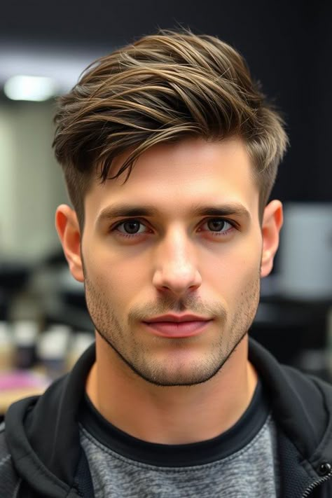 Ash-Brown Textured Undercut, Modern Men Hairstyle, men haircut Handsome Haircut Men, Haircut Ideas Side Part, Teenager Boy Haircut, Handsome Haircut, Boy Haircut Ideas, Youthful Hairstyles, Young Men Haircuts, Wedding Color Schemes Spring, Teenager Boy