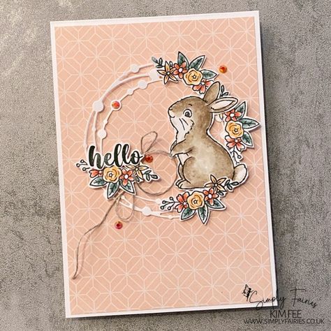 Stampin Up Easter Bunny, Stampin Up Ostern, Bunny Punch, Hello Irresistible, Irresistible Blooms, Stampin Up Easter Cards, Easter Bunny Cards, Bunny Cards, Stampin Up Easter