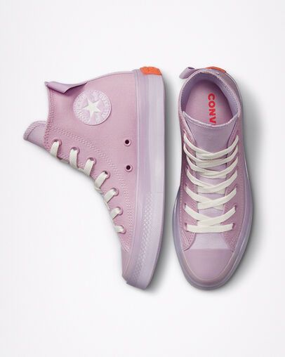 Chuck Taylor All Star CX Stretch Canvas Peaceful Plum/Pale Amethyst All Star Style, Platform Chucks, Shoe Converse, High Top Shoe, Star Style, Star Design, Converse Chuck Taylor All Star, Chuck Taylor Sneakers, Chuck Taylor All Star