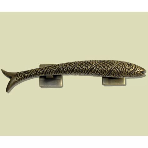 Gado Gado Hardware Curved Pisces Novelty Pull | Wayfair Gado Gado, European Cabinets, Central Java, Hardware Shop, Cabinet Drawer Pulls, Appliance Pull, Cabinet And Drawer Pulls, Knobs And Handles, Cabinet Drawer