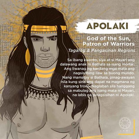 Apolaki and Mayari are Bathala's children with a mortal. The the light of their eyes serves as the light throughout the world. Filipino Gods And Goddesses, Filipino Deities, Philippine Deities, Philippines Mythology Goddesses, Ancient Philippines, Filipino Mythology, Philippine Literature, Filipino Folklore, Mythology Illustration