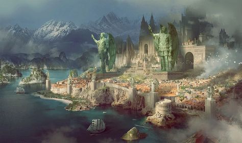 Free City of Zamos | Game of Thrones fanon Wiki | Fandom Asia City, Fantasy Town, Landscape Concept, Fantasy City, Fantasy Castle, Biome, Fantasy Setting, Fantasy Places, Fantasy Art Landscapes